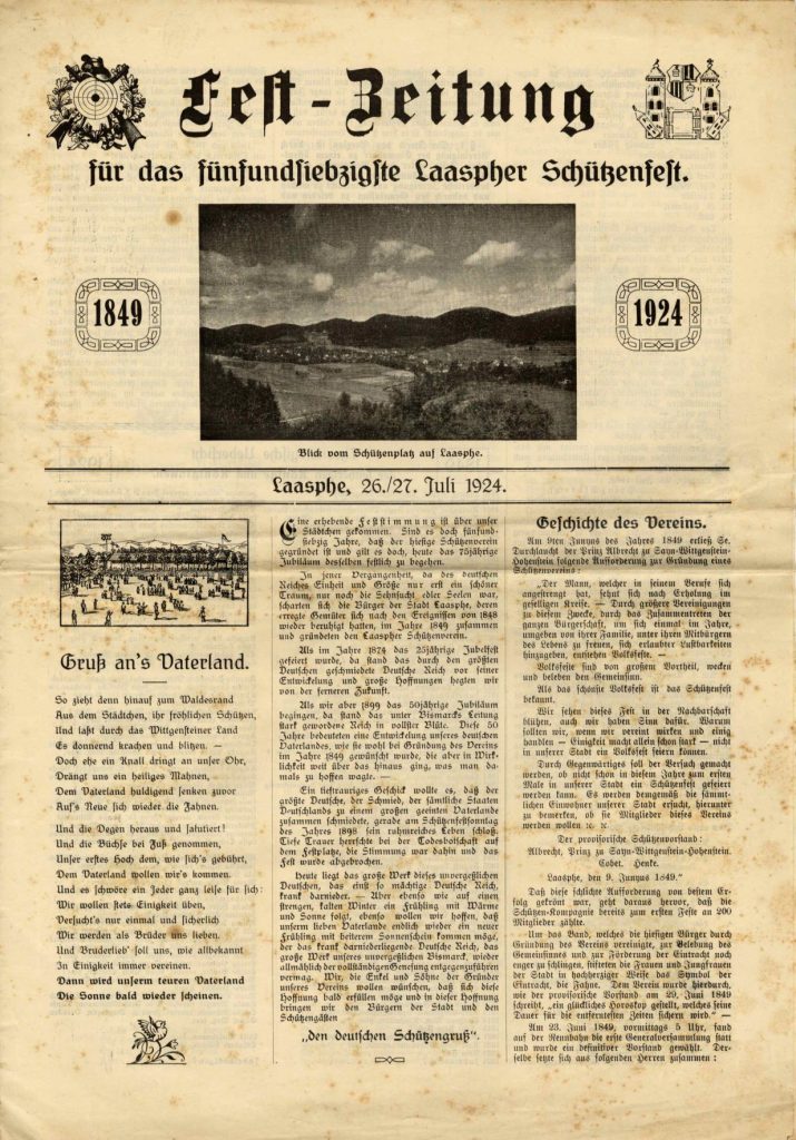Schuetzenzeitung 1924 Titelseite e1764251406959